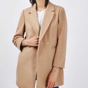 Topshop Camel Coat